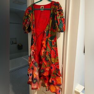 Worn once Farm Rio wrap dress